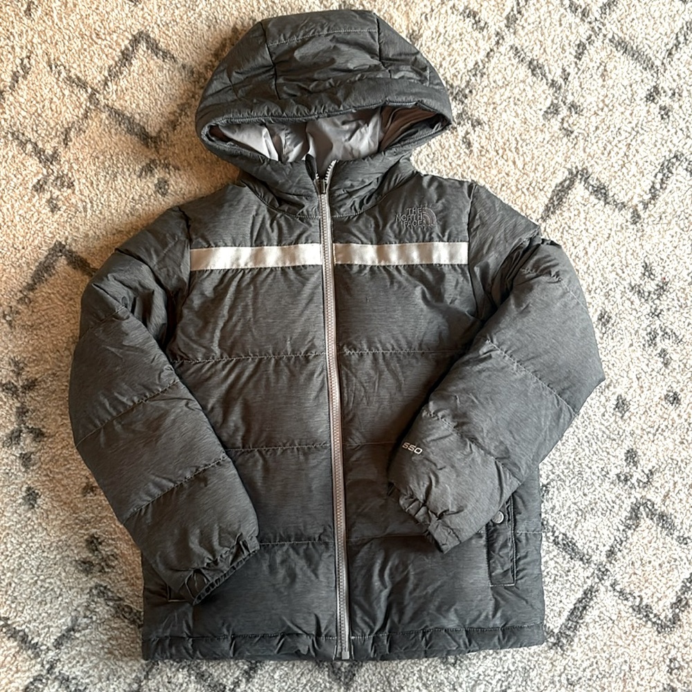 Northface boys puffer jacket, reversible